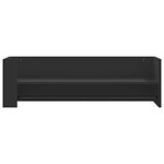 vidaXL Étagère murale noir 100x35x30 5 cm bois d'ingénierie