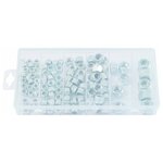 Ks tools assortiment d'écrous autobloquants unc 100 pcs