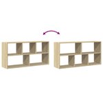 vidaXL Étagère murale chêne sonoma 100x25x50 cm bois d'ingénierie