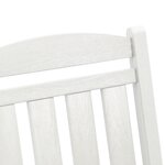 Ensemble de salon de jardin vidaXL 3 pièces blanc HDPE