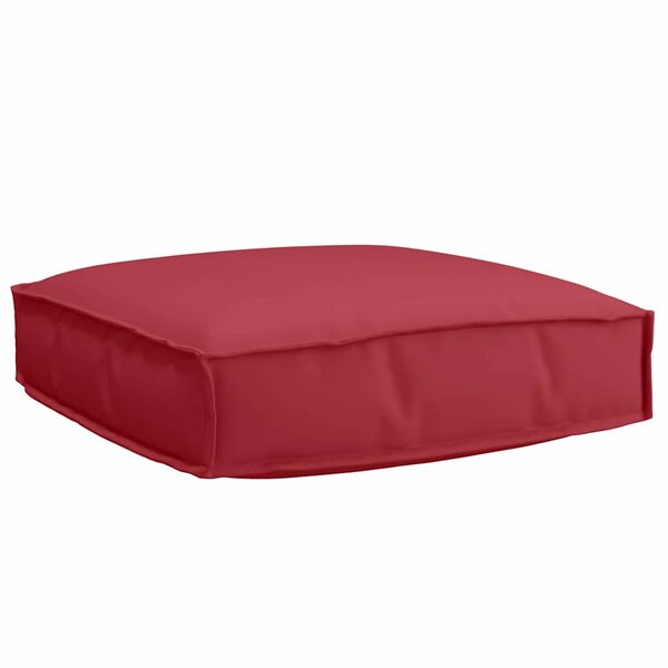 vidaXL Coussin de palette pour siège Rouge Vin 60x60x12 cm  en tissu Oxford.