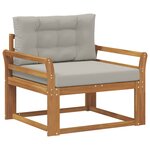 vidaXL Sofa de milieu extérieur Naturel