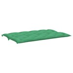 vidaXL Coussin de banc de jardin vert 150x(50+50)x7 cm tissu oxford
