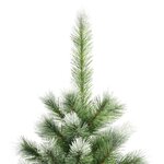 vidaXL Sapin de Noël artificiel à charnières avec neige floquée 150 cm
