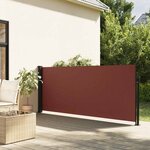 vidaXL Auvent latéral rétractable marron 100x500 cm