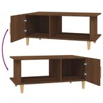 vidaXL Table basse chêne marron 90x50x40 cm bois d'ingénierie