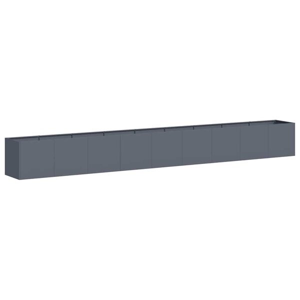 vidaXL Jardinière anthracite 360x40x40 cm acier laminé à froid
