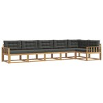 vidaXL Ensemble de canapés d'extérieur 4 Pièces Blanc et anthracite
