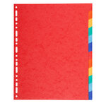 Jeu de 12 intercalaires en carte 220 g. Format A4 maxi x 25 EXACOMPTA