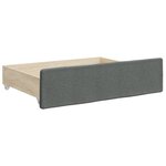 vidaXL Lit de jour avec gigogne et tiroirs sans matelas 90x190 cm