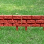 vidaXL Clôture de jardin avec design de briques 11 Pièces