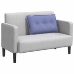 vidaXL Coussin de Dos Bleu denim 80 x 19 x 50 cm tissu