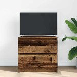 vidaXL Meuble TV vieux bois 60x35x54 cm bois d'ingénierie