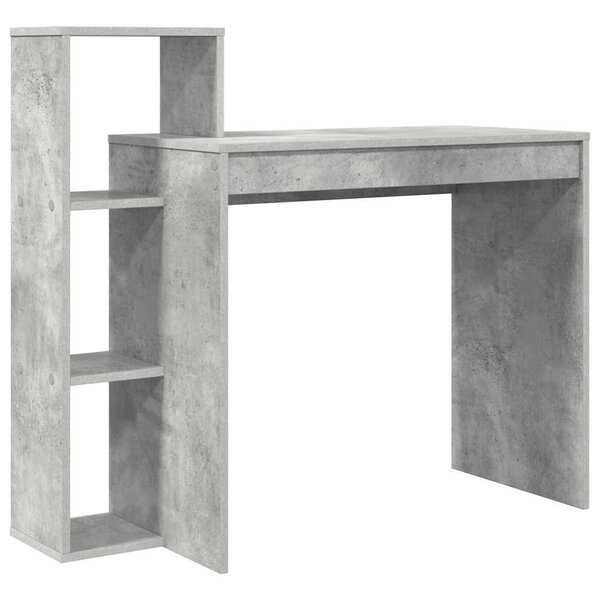 vidaXL Bureau Gris béton 100 x 40 x 90 cm Bois d'ingénierie
