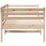 vidaXL Lit de jour sans matelas 80x200 cm bois de pin massif
