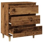 vidaXL Buffet vieux bois 60x35x70 cm bois d'ingénierie