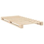 vidaXL Cadre de lit sans matelas avec tête de lit 100x200 cm