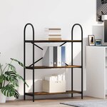 vidaXL Étagère Chêne fumé 80 x 30 x 109 cm Bois d'ingénierie