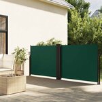 vidaXL Auvent latéral rétractable vert foncé 100x600 cm