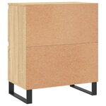 vidaXL Buffets 2 Pièces chêne sonoma bois d'ingénierie