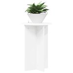 vidaXL Support de Plante 2 pièces Blanc Ø40 x 60 cm Bois d'ingénierie
