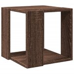 vidaXL Table basse chêne marron 32x32x30 cm bois d'ingénierie