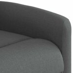 vidaXL Fauteuil de massage inclinable Gris foncé Tissu