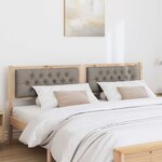 vidaXL Tête de lit Autre Marron et taupe 160 cm Bois massif en pin