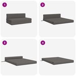 vidaXL Canapé-lit pliable Gris clair 152 x 86 5 x 60 cm Tissu