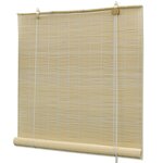 vidaXL Store à rouleau bambou naturel 120x160 cm