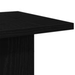vidaXL Support de Plante 2 Pièces Chêne noir 30 x 30 x 95 cm