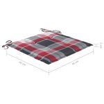 vidaXL Chaises pliables d'extérieur 8 Pièces avec coussins Bois d'acacia