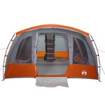 vidaXL Tente familiale tunnel 8 personnes gris imperméable