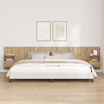 vidaXL Tête de lit avec armoire avec tiroir 3 Pièces Chêne artisanal