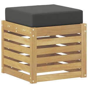 vidaXL Banc de Jardin Bois d'Acacia Massif Blanc