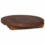 vidaXL Tabouret à Plantes 3 Pièces Marron Bois d'Acajou