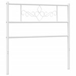 vidaXL Tête de lit métal blanc 80 cm