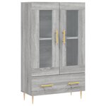 vidaXL Buffet haut sonoma gris 69 5x31x115 cm bois d'ingénierie