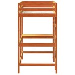 vidaXL Lit superposé sans matelas cire marron 90x190 cm pin massif