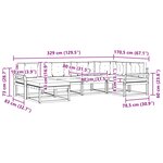 vidaXL Ensemble de canapés d'extérieur 5 pc Blanc et anthracite