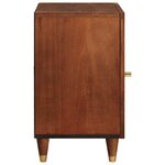 vidaXL Cabinet de salle de bain avec étagère Marron 38 x 33 5 x 58 cm