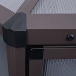 vidaXL Serre en aluminium 240x211x232 cm