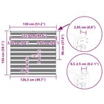 vidaXL Store zèbre marron 130x150cm largeur du tissu 125 9cm polyester