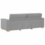 vidaXL Ensemble de Canapés 3 Pièces Gris 220 x 78 x 84 cm tissu