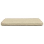 vidaXL Coussins de siège 4 Pièces Crème 40 x 40 x 3 cm tissu
