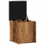 vidaXL Banc de rangement vieux bois 42x42x45 cm bois d'ingénierie