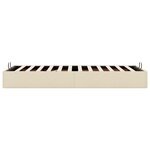 vidaXL Cadre de lit ottoman sans matelas crème 90x190 cm tissu
