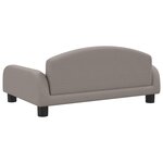 vidaXL Canapé pour enfants taupe 70x45x30 cm tissu
