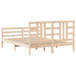 vidaXL Cadre de lit sans matelas 160x200 cm bois massif