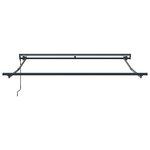 vidaXL Auvent Rétractable Blanc 350x250 cm tissu